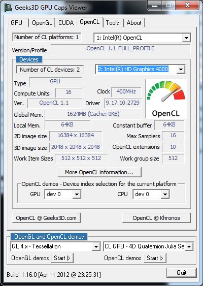 download intel opengl drivers
